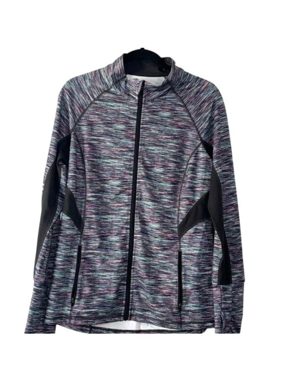 Ideology Womens Multicolor Full Zip Jacket Size L